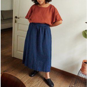 Lina Linen Maxi Skirt